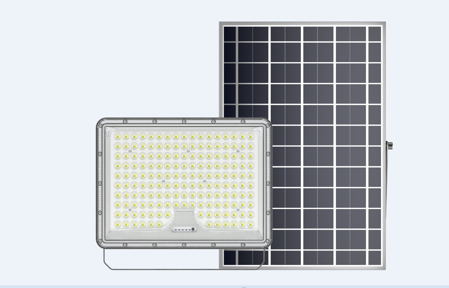 Solar powered floodlight